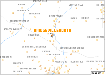 map of Bridgeville North