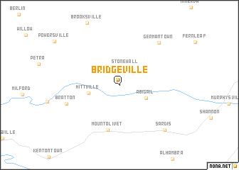 map of Bridgeville