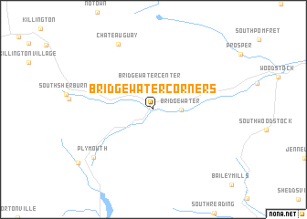 map of Bridgewater Corners