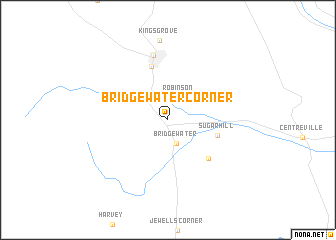 map of Bridgewater Corner