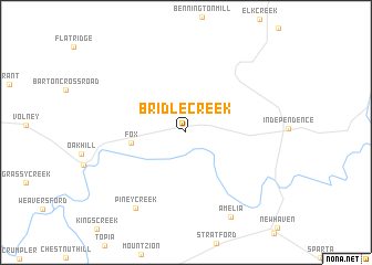 map of Bridle Creek