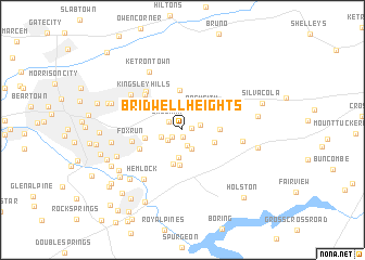 map of Bridwell Heights