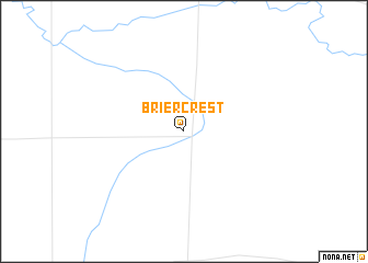 map of Briercrest