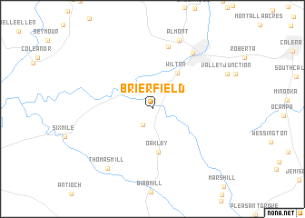 map of Brierfield