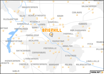 map of Brier Hill