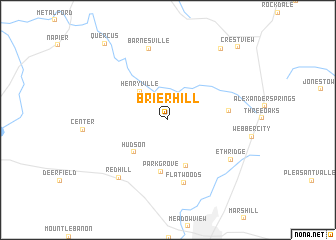 map of Brier Hill