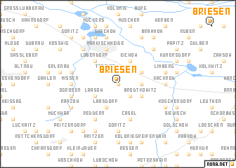 map of Briesen