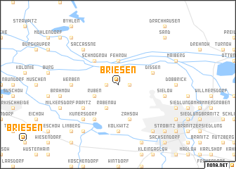 map of Briesen