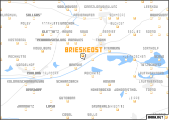 map of Brieske-Ost