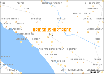 map of Brie-sous-Mortagne