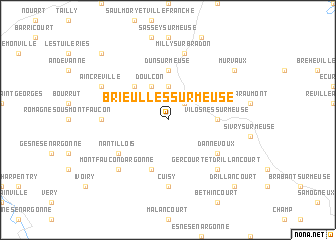 map of Brieulles-sur-Meuse