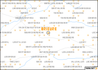 map of Brieure
