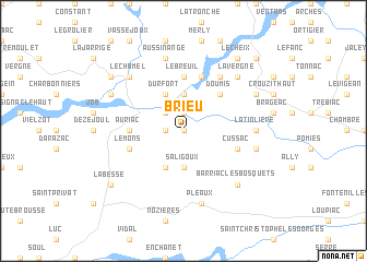 map of Brieu