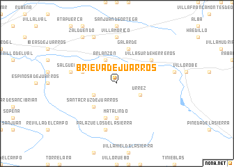 map of Brieva de Juarros