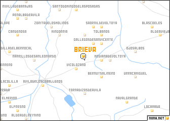 map of Brieva