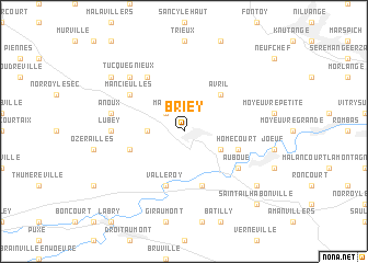 map of Briey