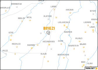 map of (( Brieži ))