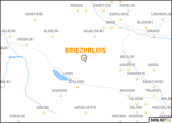 map of Briežvalkis