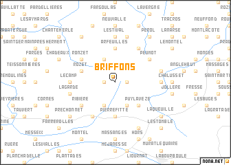 map of Briffons