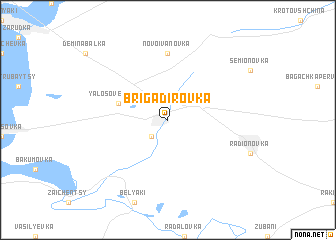 map of Brigadirovka