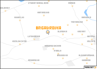 map of Brigadirovka