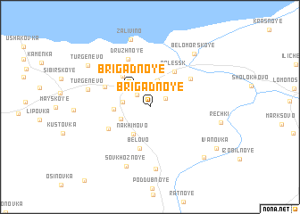 map of Brigadnoye
