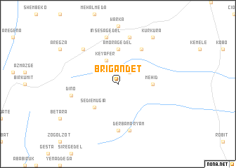 map of Brigandet