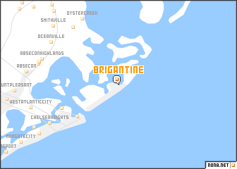 map of Brigantine