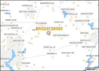 map of Briggs Corner