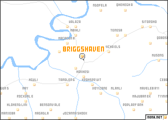 map of Briggʼs Haven