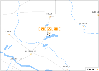 map of Briggs Lake