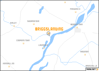 map of Briggs Landing