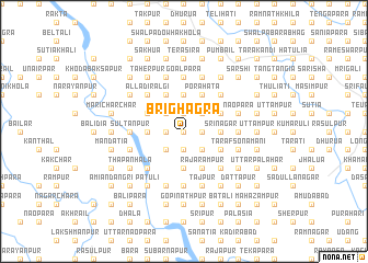 map of Bri Ghāgra