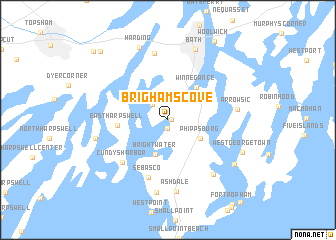 map of Brighams Cove