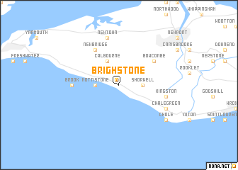 map of Brighstone