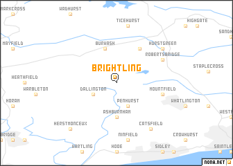 map of Brightling