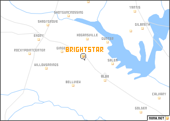 map of Bright Star