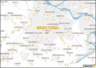 map of Brightwood