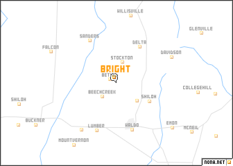 map of Bright