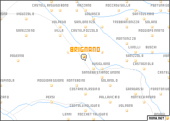 map of Brignano