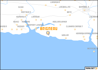 map of Brigneau