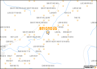 map of Brignoud
