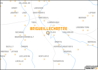 map of Brigueil-le-Chantre