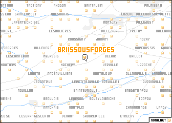 map of Briis-sous-Forges