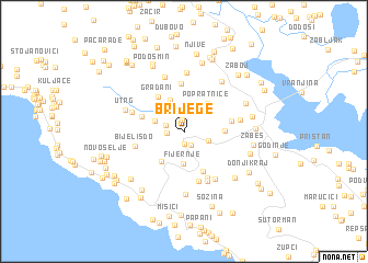 map of Brijege