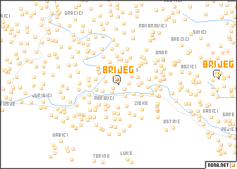 map of Brijeg