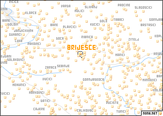 map of Briješće