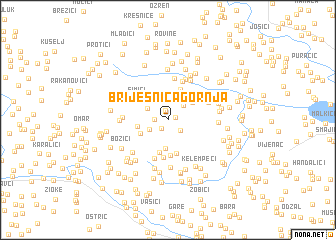 map of Brijesnica Gornja