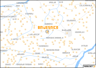 map of Brijesnica