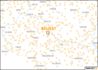 map of Brijest